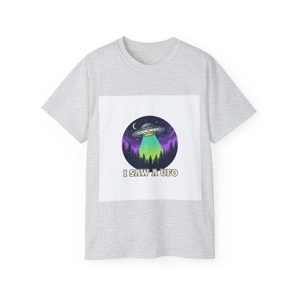 UFO T-Shirt – "I Saw a UFO" Alien Abduction Graphic Tee Adult Unisex