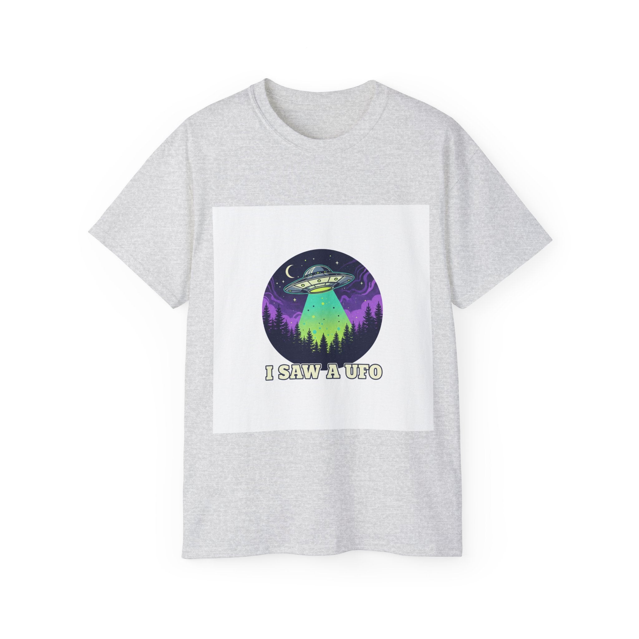 UFO T-Shirt – "I Saw a UFO" Alien Abduction Graphic Tee Adult Unisex