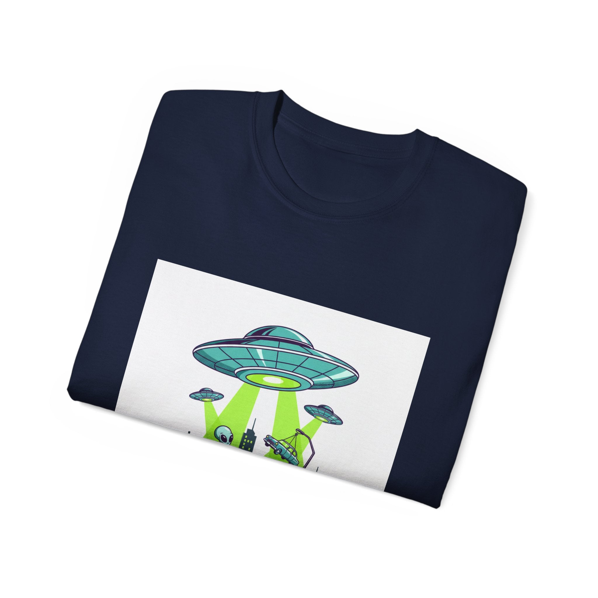 Alien Invasion T-Shirt — UFO Abduction Graphic Tee