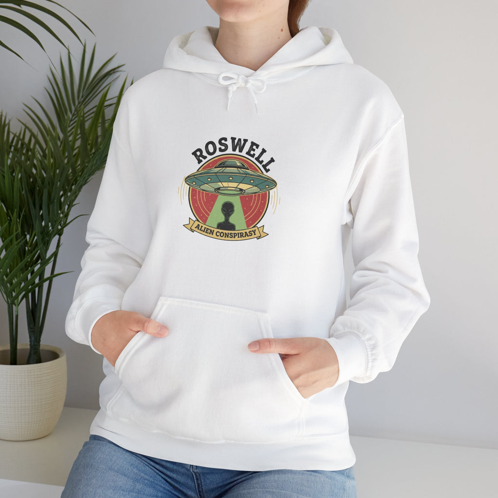 Roswell UFO Hoodie – Vintage Alien Abduction Graphic