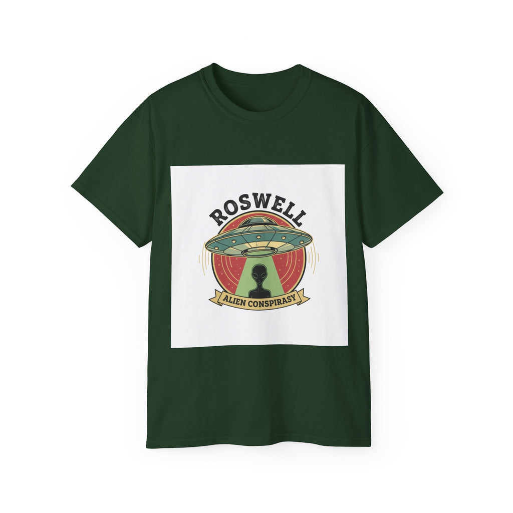 Roswell Alien Conspiracy Tee — Vintage UFO Graphic T-Shirt