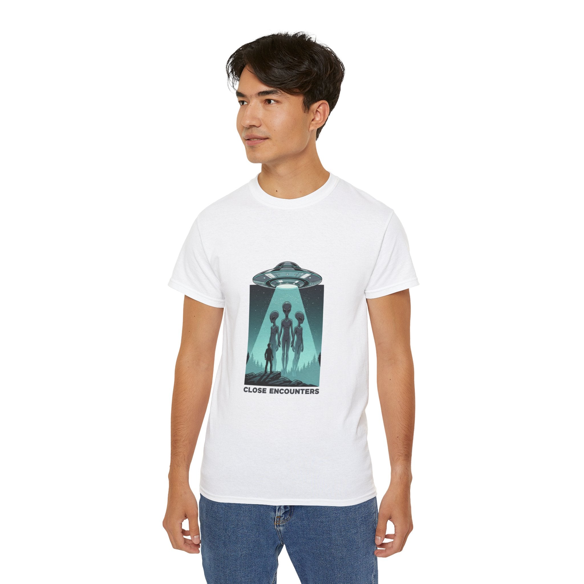 Alien Abduction Tee — "Close Encounters" Sci‑Fi UFO T‑Shirt