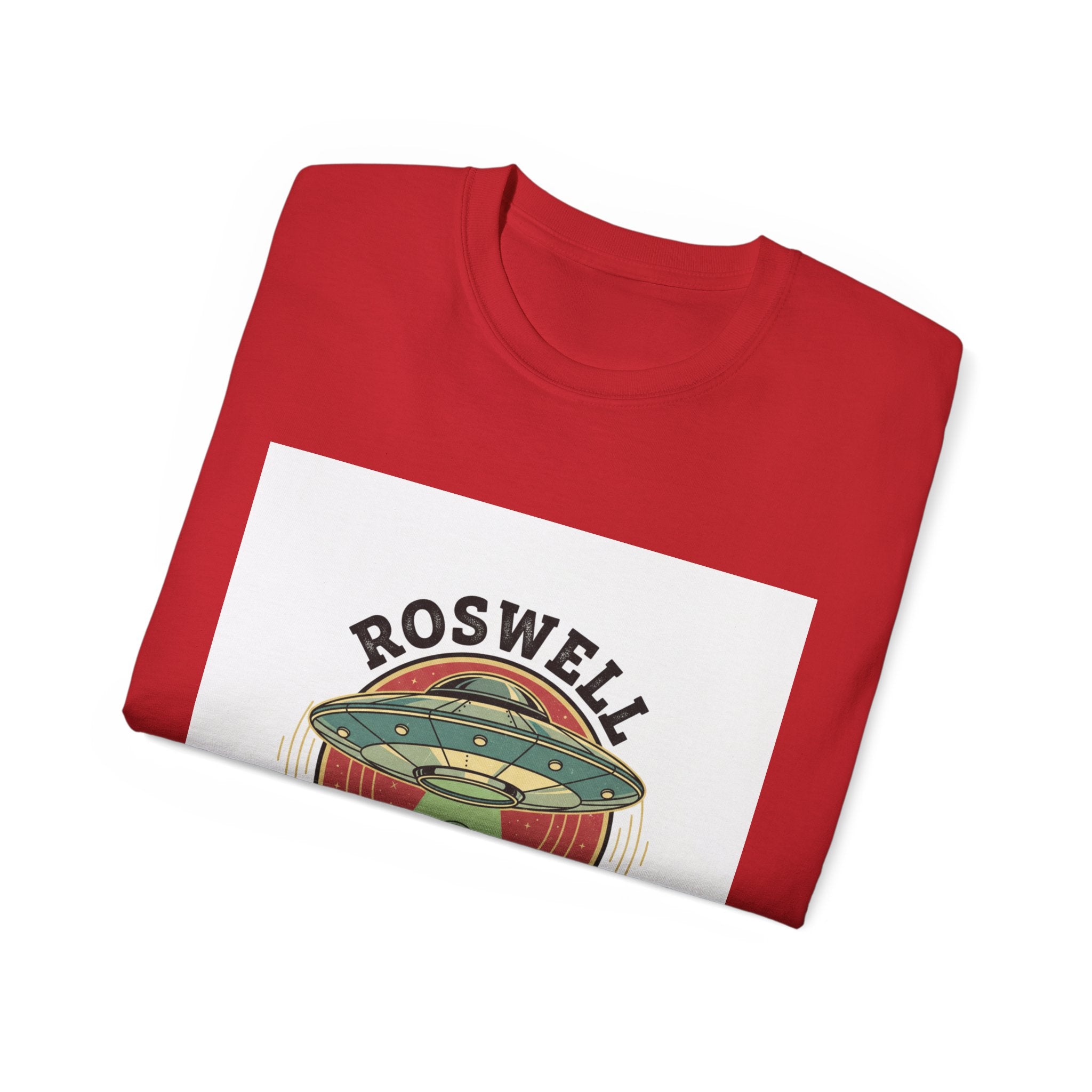 Roswell Alien Conspiracy Tee — Vintage UFO Graphic T-Shirt