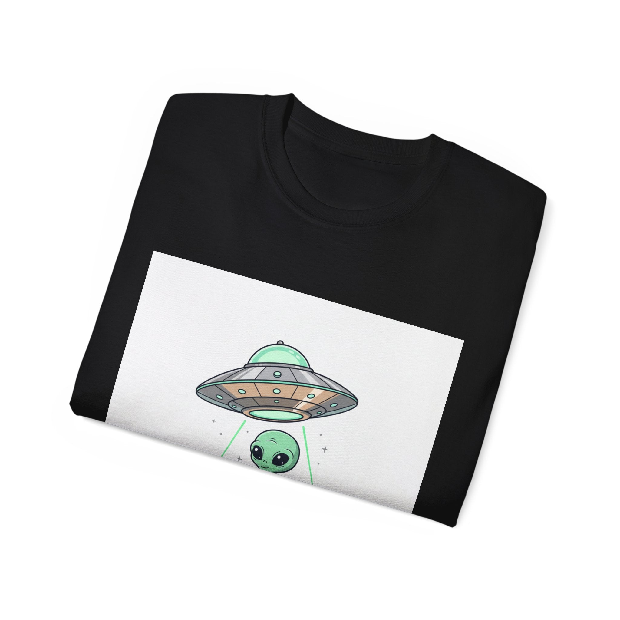 Alien UFO T-Shirt — "UFO Extraterrestrial" Cute Space Graphic Tee Adult Unisex