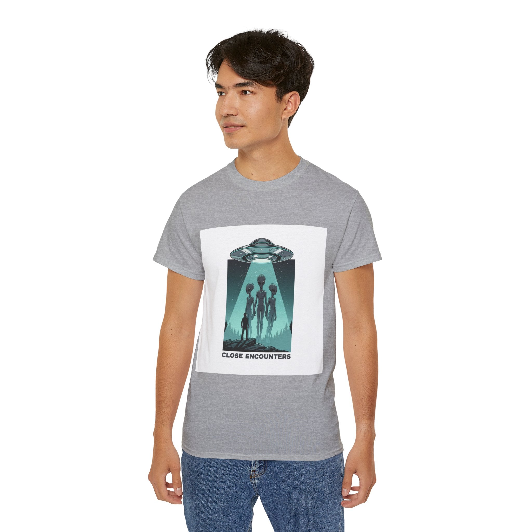 Alien Abduction Tee — "Close Encounters" Sci‑Fi UFO T‑Shirt