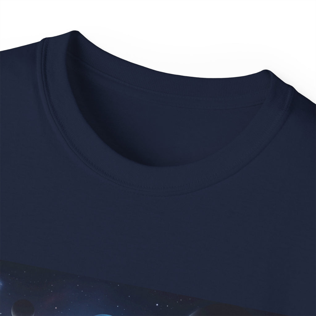 Camiseta de ciencia ficción de guerrero alienígena — Camiseta de explorador espacial de androide cósmico