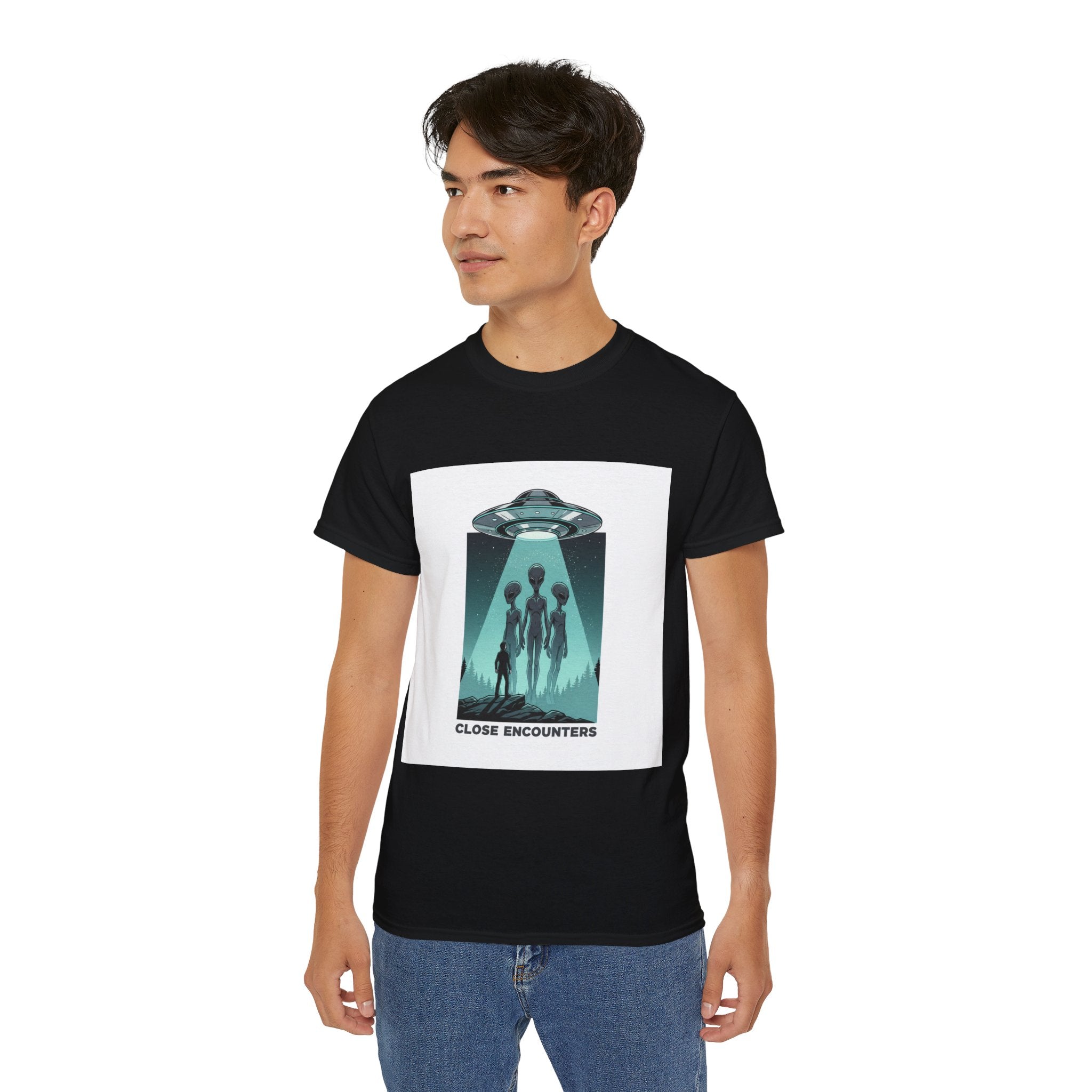 Alien Abduction Tee — "Close Encounters" Sci‑Fi UFO T‑Shirt