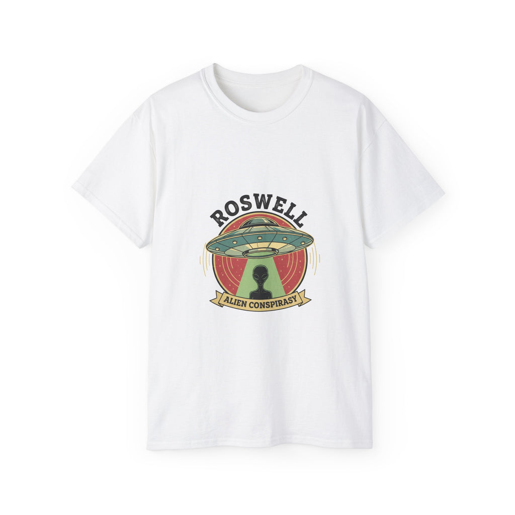 Roswell Alien Conspiracy Tee — Vintage UFO Graphic T-Shirt