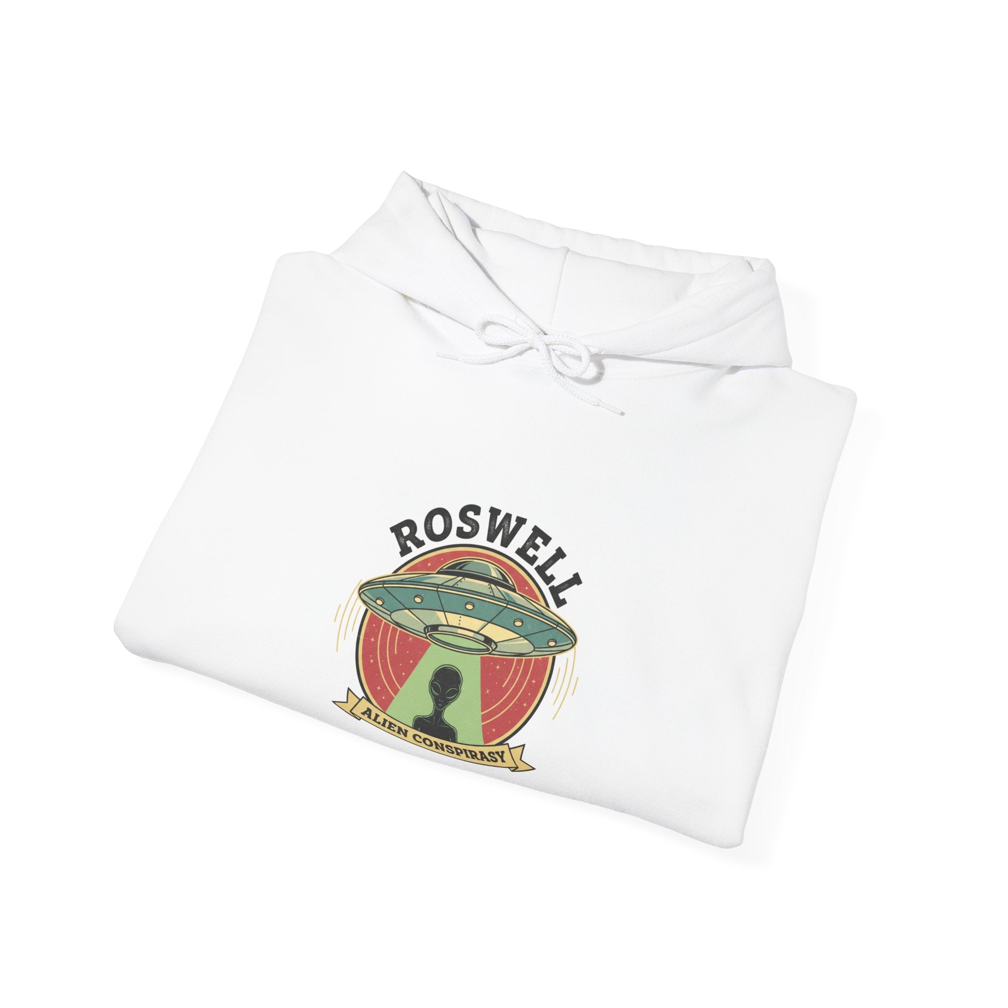 Roswell UFO Hoodie – Vintage Alien Abduction Graphic
