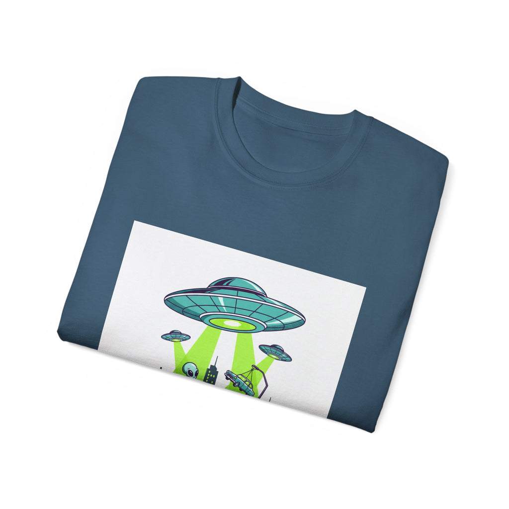 Camiseta de invasión extraterrestre — Camiseta gráfica de abducción ovni