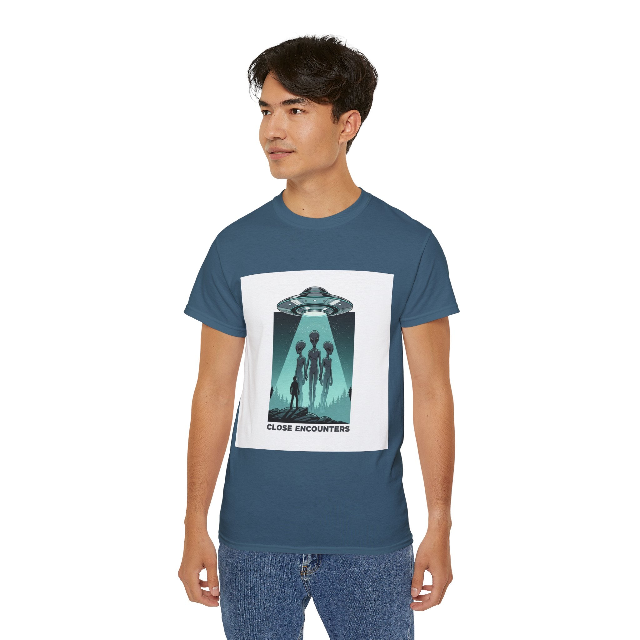 Alien Abduction Tee — "Close Encounters" Sci‑Fi UFO T‑Shirt