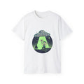 Alien Abduction T-Shirt — Retro UFO Beam Graphic Tee