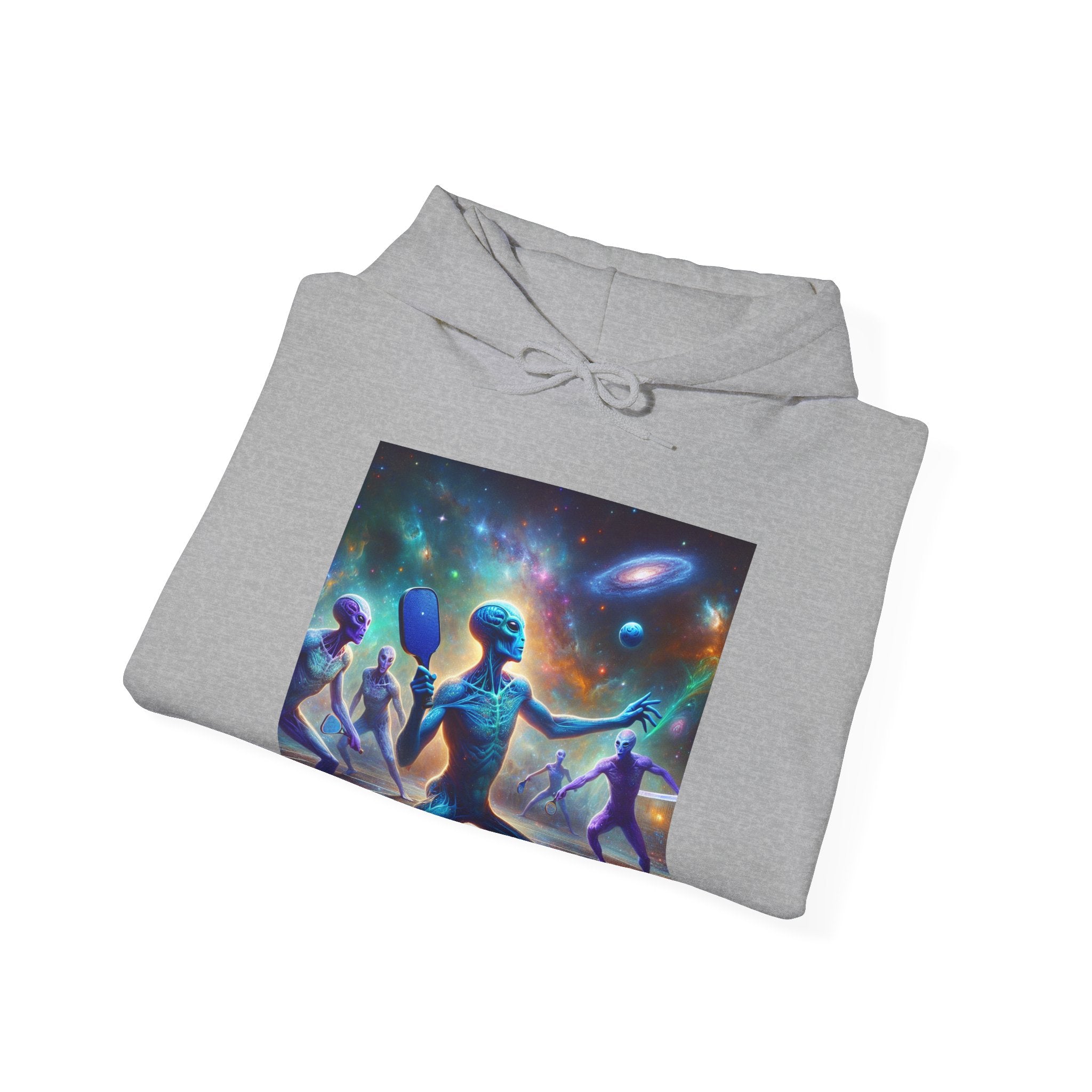 Alien Pickleball Hoodie — Funny Extraterrestrial Pickleball Players Sweatshirt