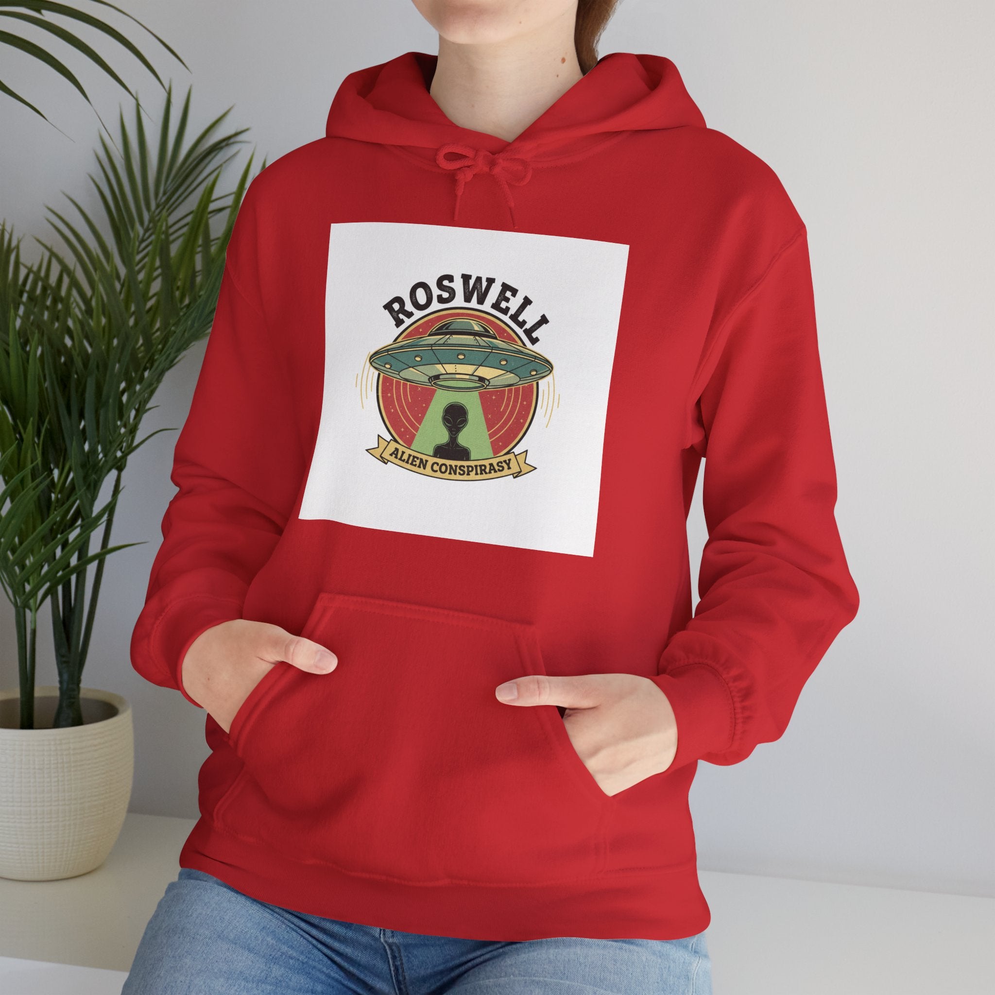 Roswell UFO Hoodie – Vintage Alien Abduction Graphic