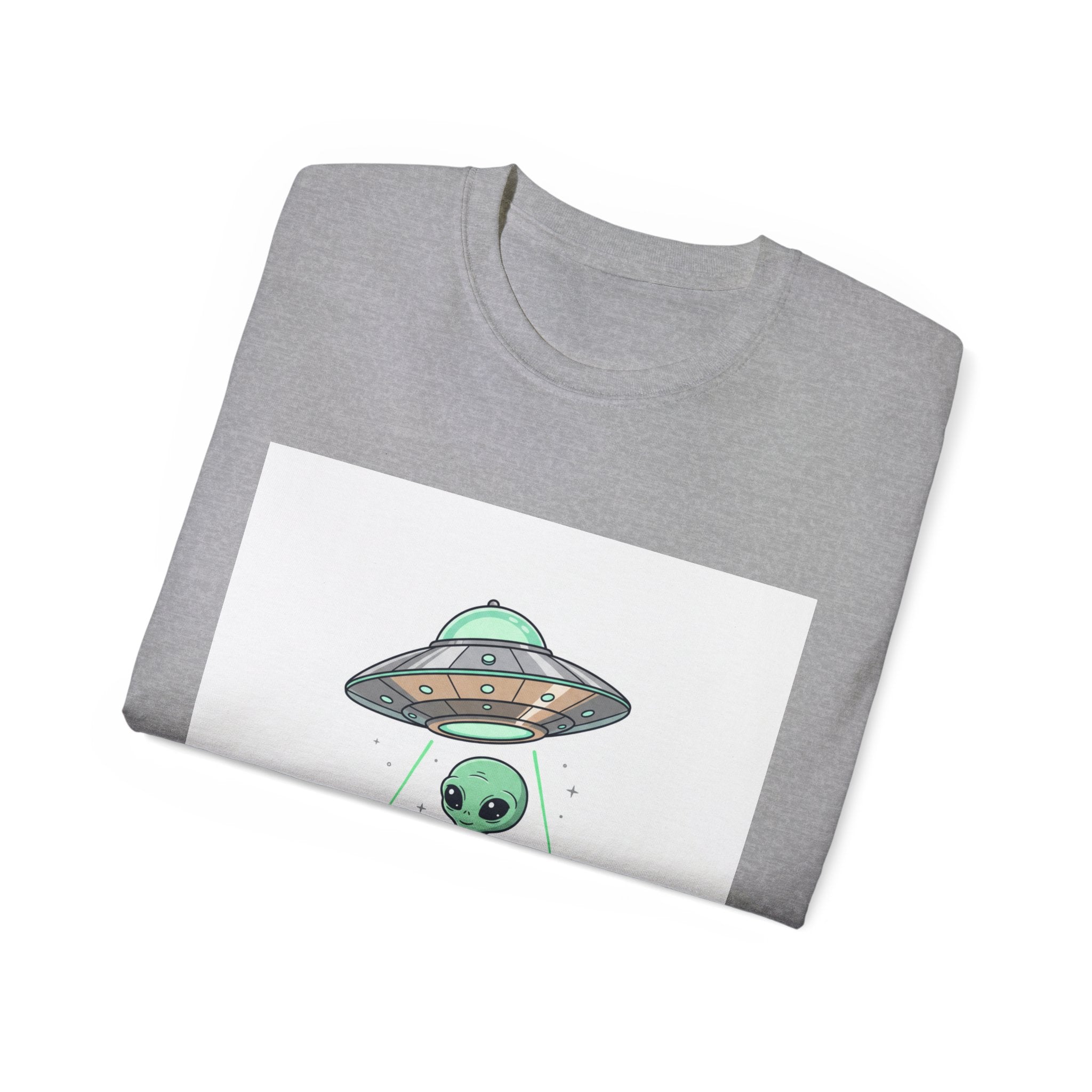 Alien UFO T-Shirt — "UFO Extraterrestrial" Cute Space Graphic Tee Adult Unisex