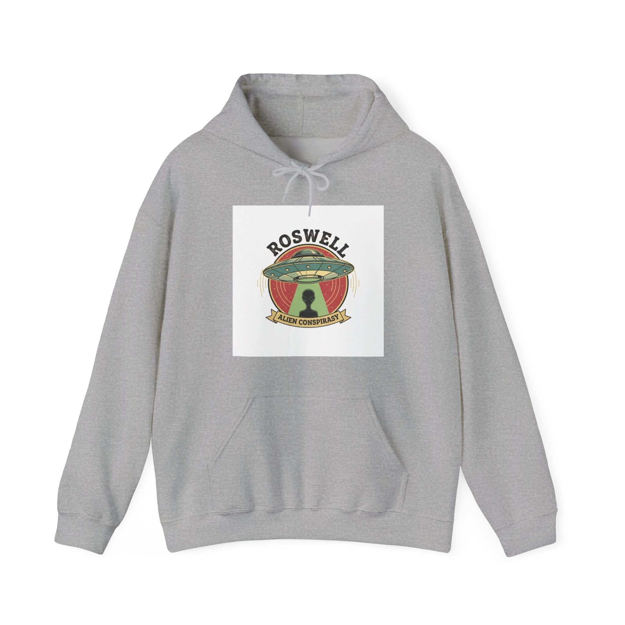 Roswell UFO Hoodie – Vintage Alien Abduction Graphic