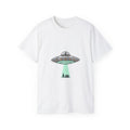 Alien Abduction Graphic Tee — Cute UFO Beam T‑Shirt