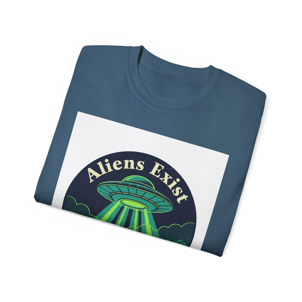 Camiseta "Los extraterrestres existen" — Camiseta gráfica de abducción ovni