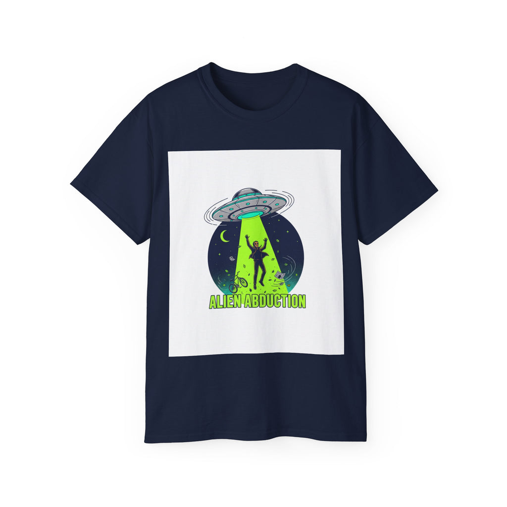 Alien Abduction T-Shirt — UFO Beam Silhouette Tee