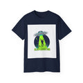 Alien Abduction T-Shirt — UFO Beam Silhouette Tee
