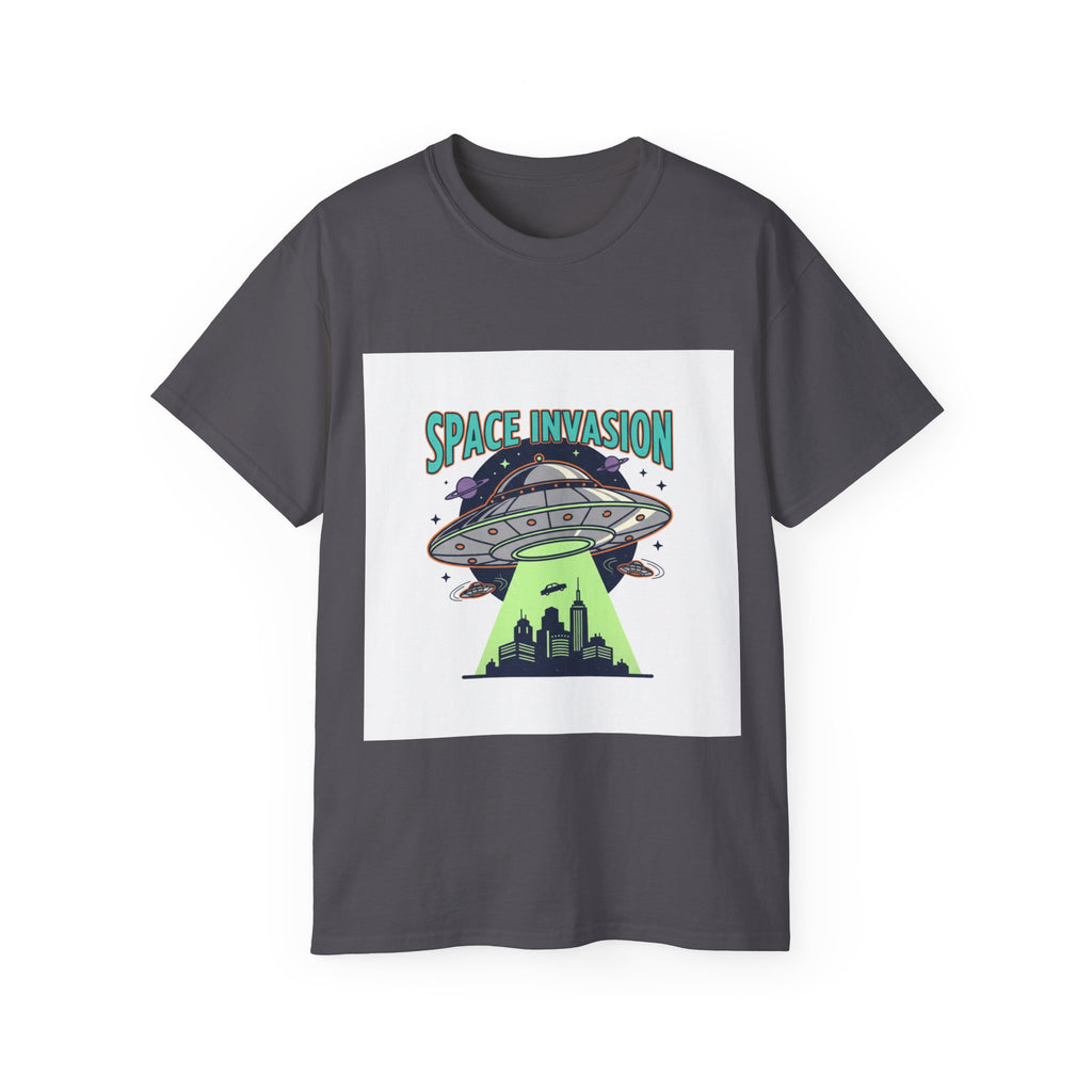 Space Invasion UFO T-Shirt — Alien Abduction Graphic Tee