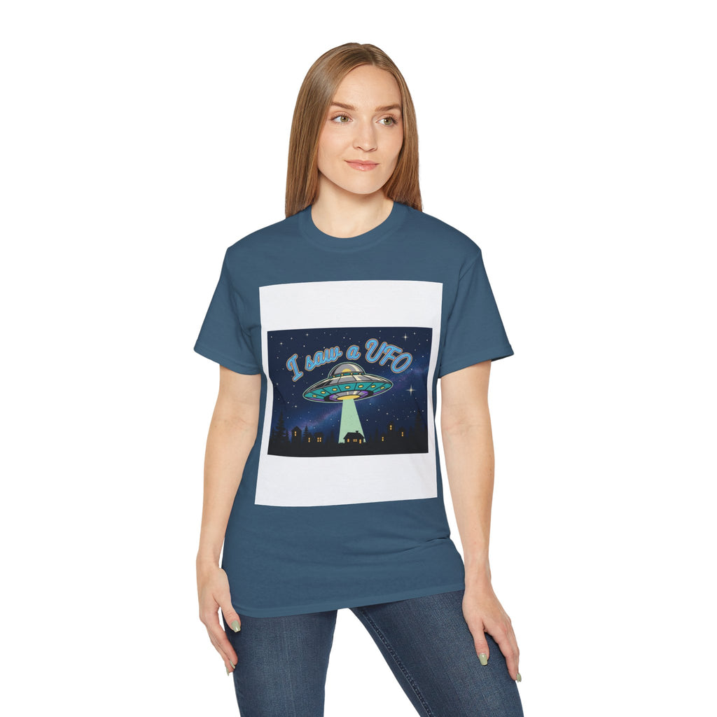 I Love a UFO T-Shirt — Retro UFO Alien Abduction Graphic Tee