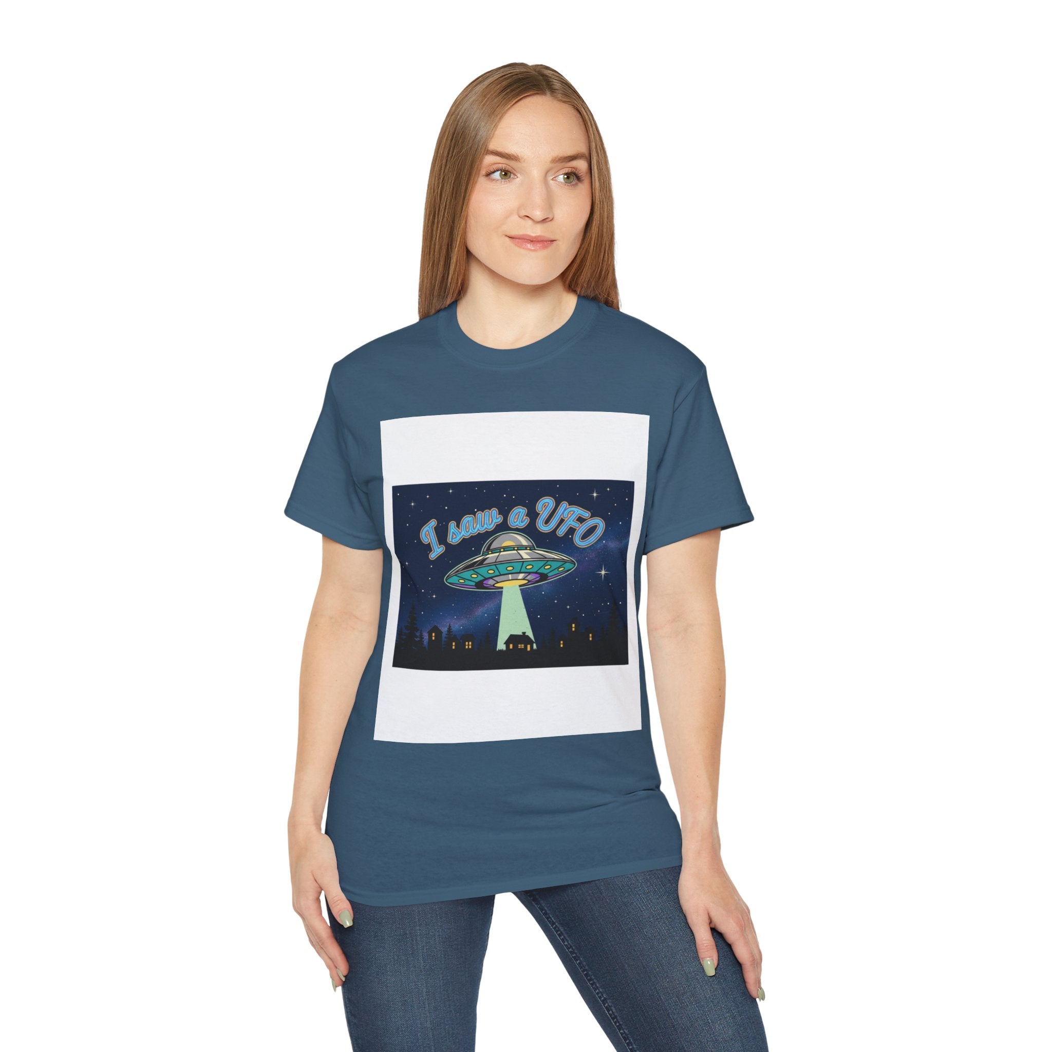 I Love a UFO T-Shirt — Retro UFO Alien Abduction Graphic Tee