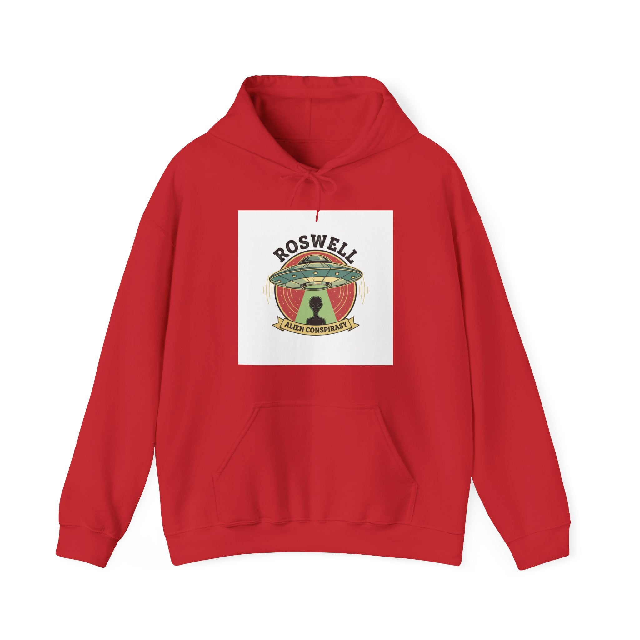 Roswell UFO Hoodie – Vintage Alien Abduction Graphic