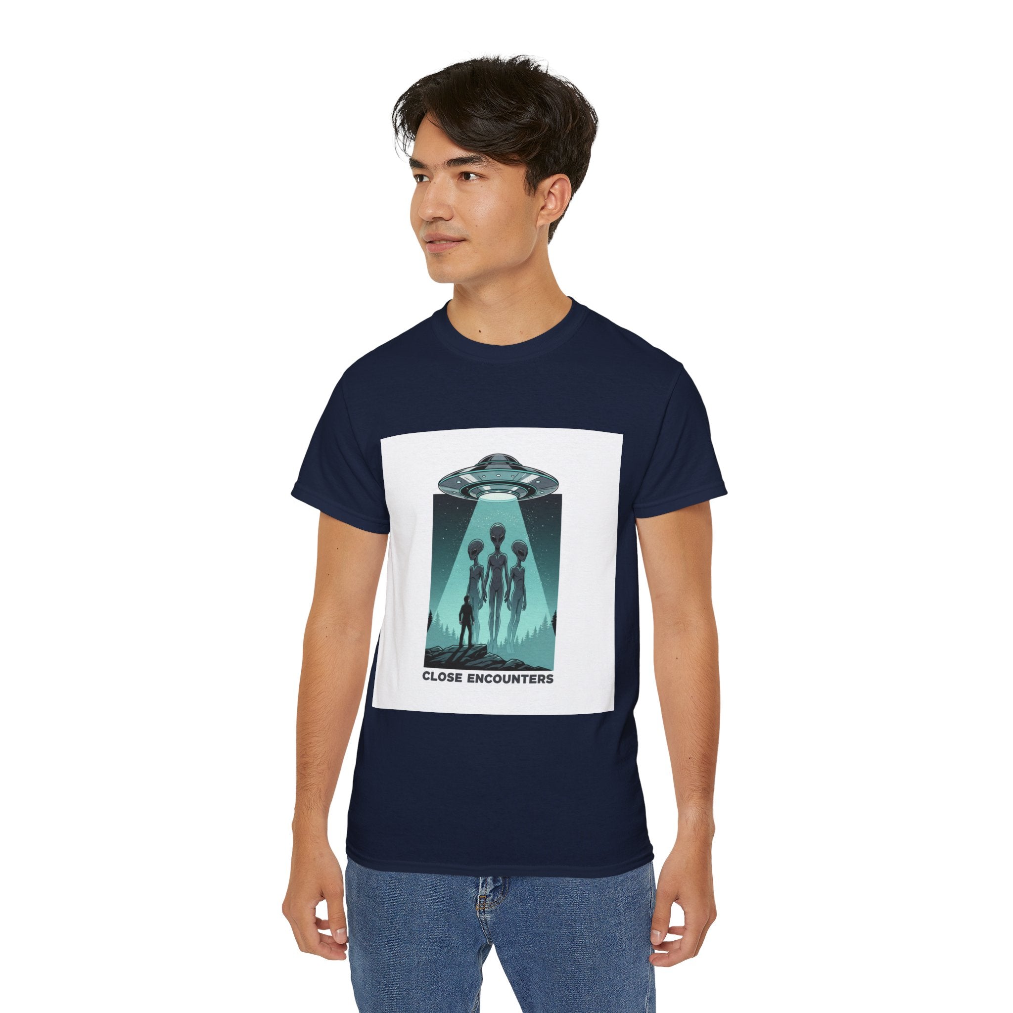 Alien Abduction Tee — "Close Encounters" Sci‑Fi UFO T‑Shirt