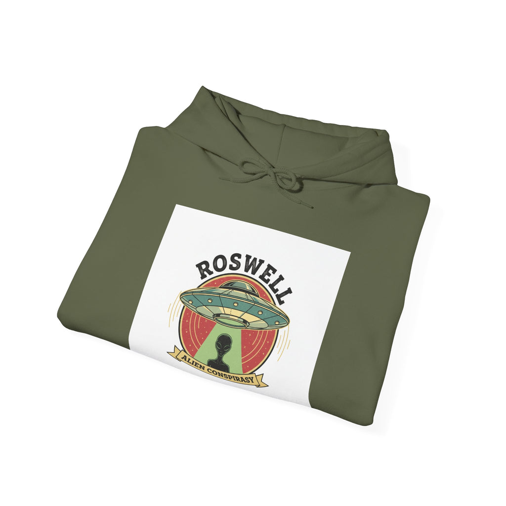 Roswell UFO Hoodie – Vintage Alien Abduction Graphic