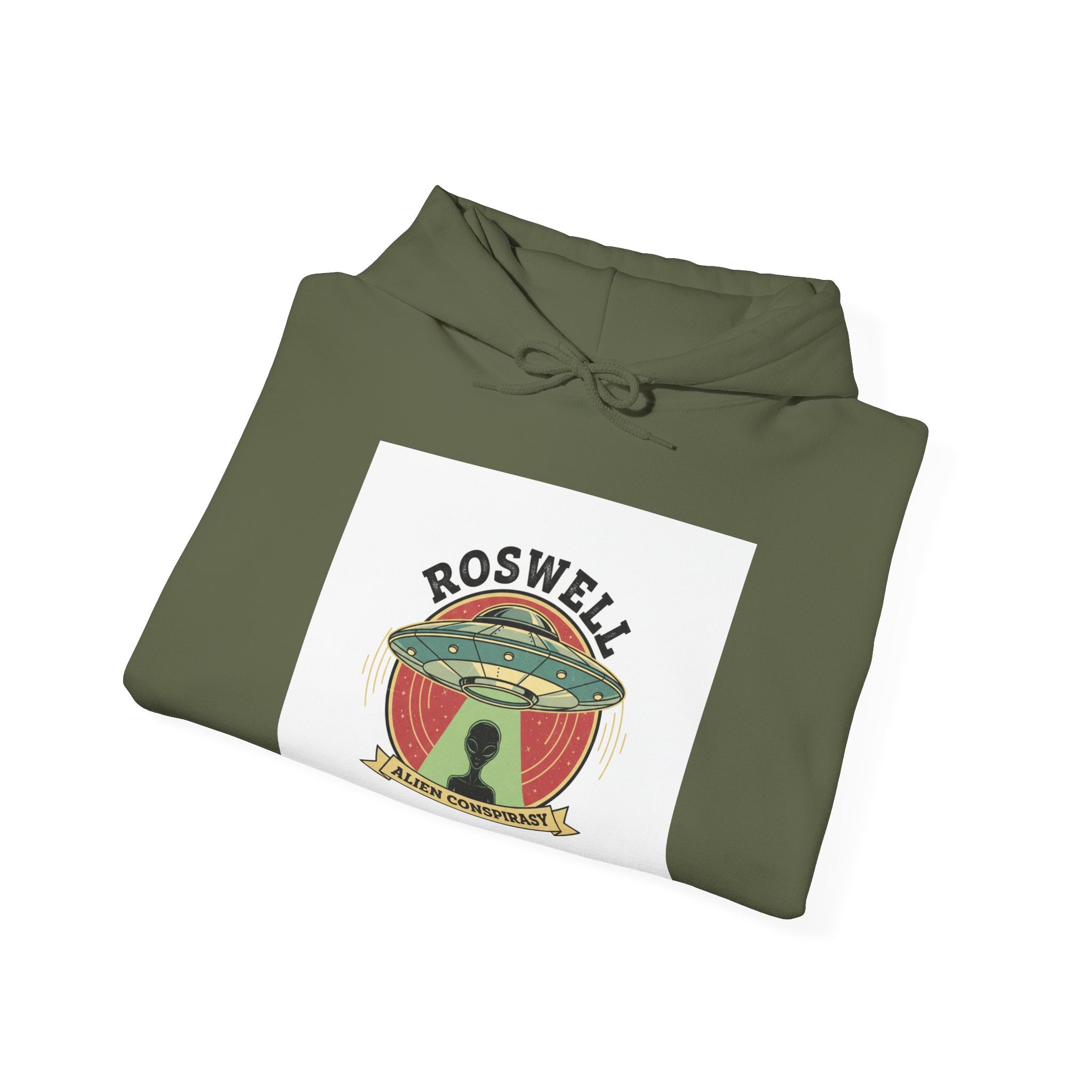 Roswell UFO Hoodie – Vintage Alien Abduction Graphic