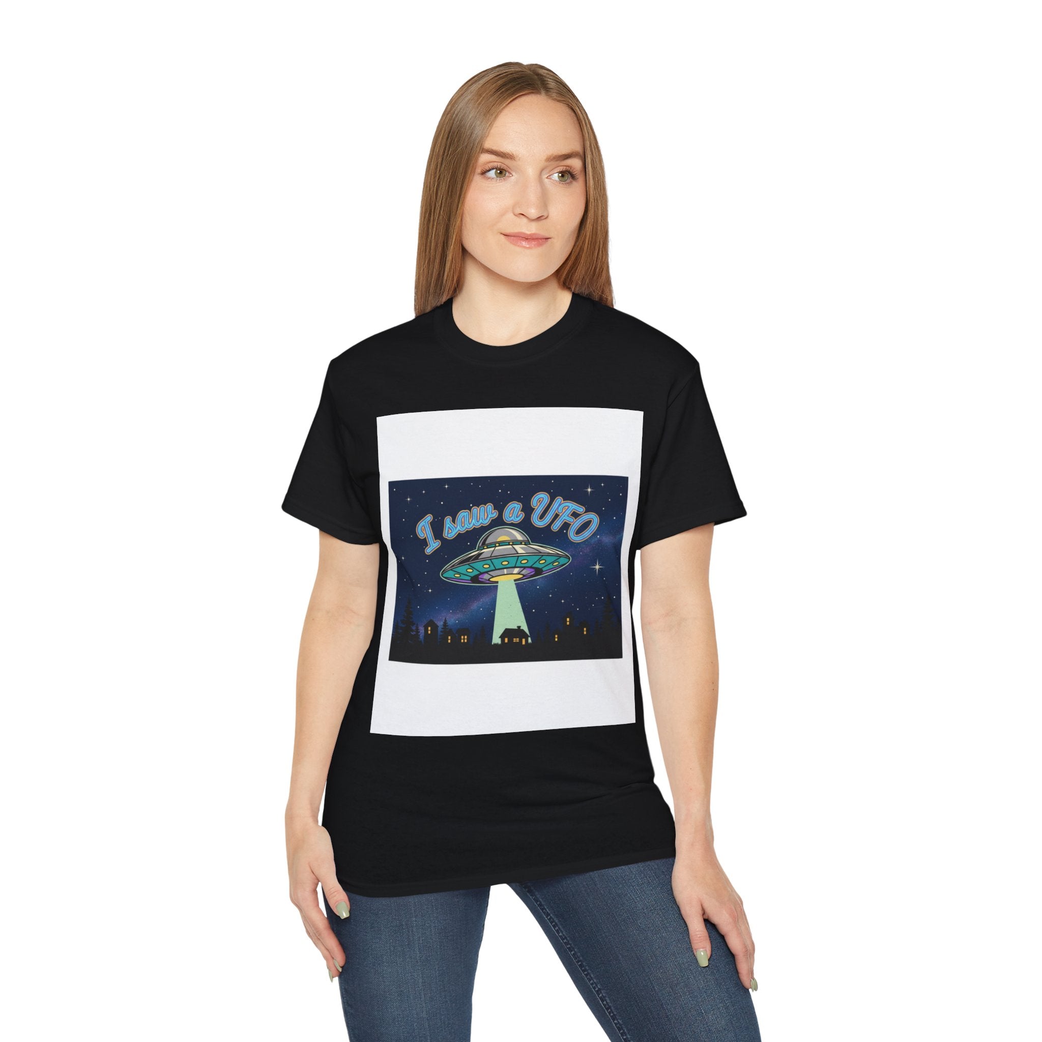 I Love a UFO T-Shirt — Retro UFO Alien Abduction Graphic Tee