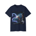 Astronaut & Hologram Alien Tee — Sci‑Fi Space Graphic T‑Shirt Adult Unisex