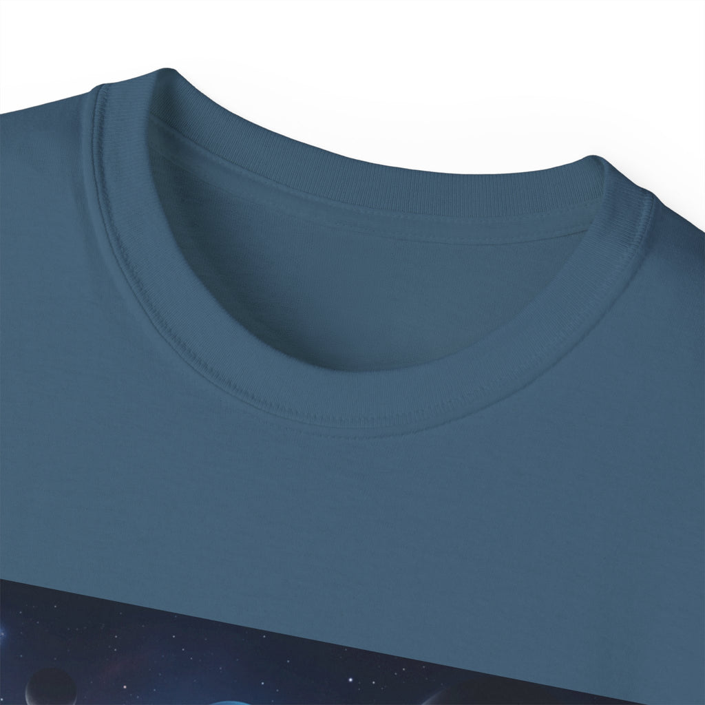 Camiseta de ciencia ficción de guerrero alienígena — Camiseta de explorador espacial de androide cósmico