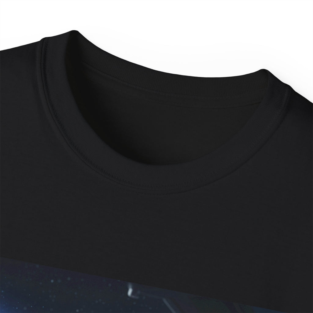 Astronaut & Hologram Alien Tee — Sci‑Fi Space Graphic T‑Shirt Adult Unisex