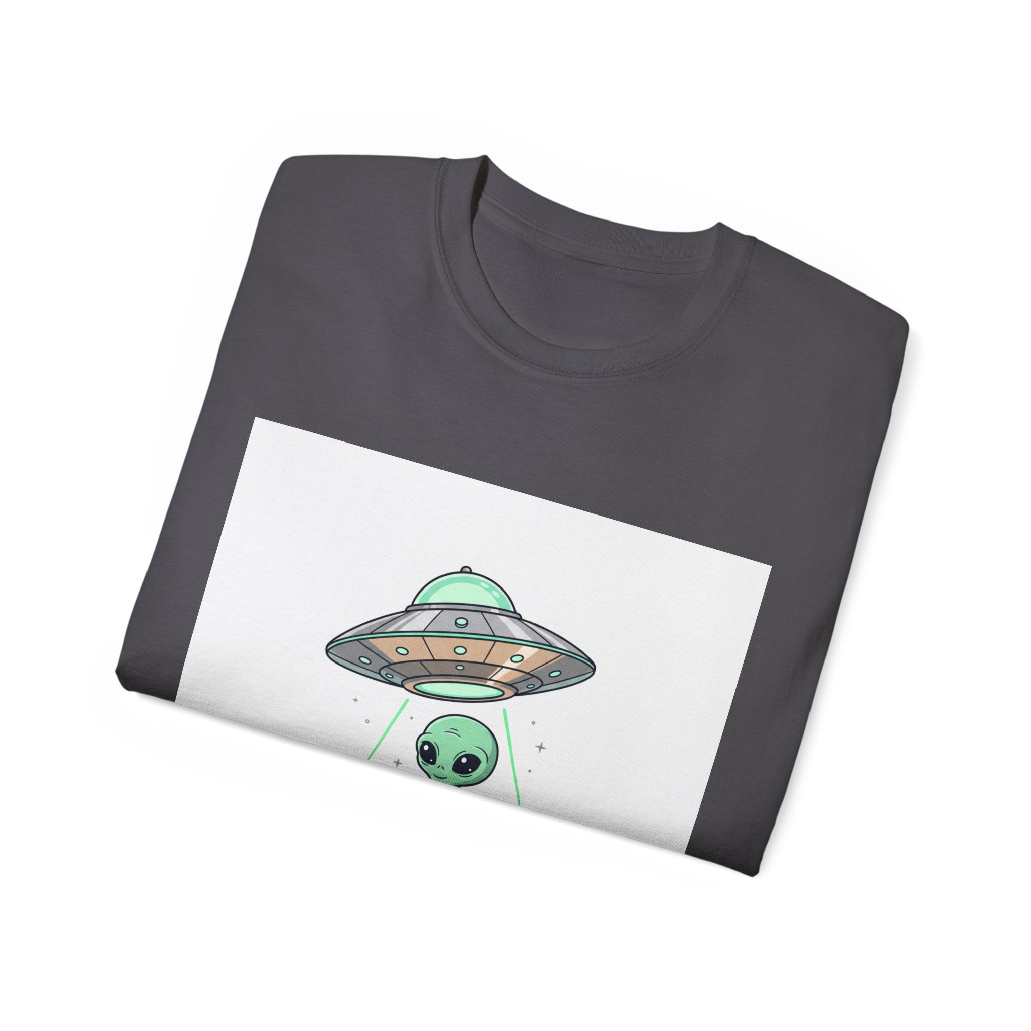 Alien UFO T-Shirt — "UFO Extraterrestrial" Cute Space Graphic Tee Adult Unisex