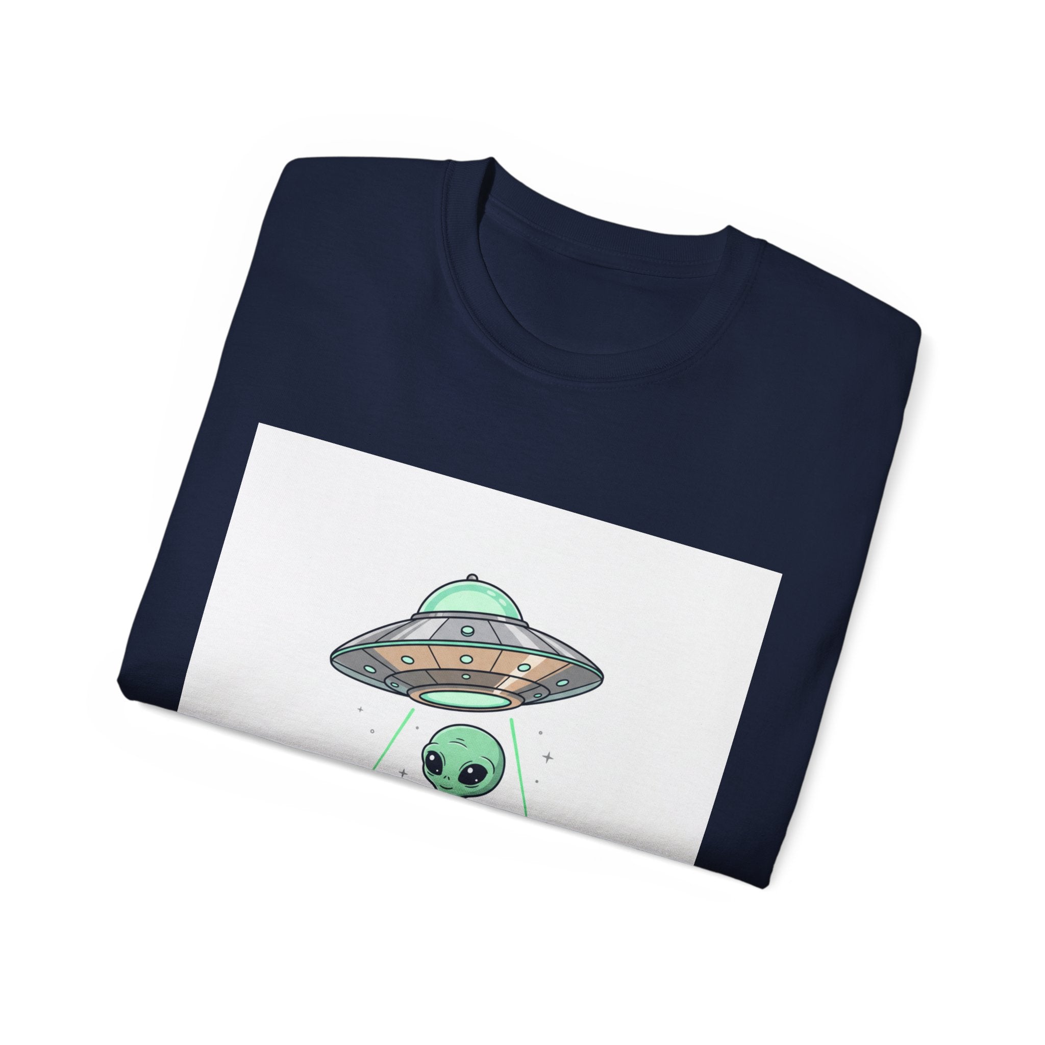 Alien UFO T-Shirt — "UFO Extraterrestrial" Cute Space Graphic Tee Adult Unisex