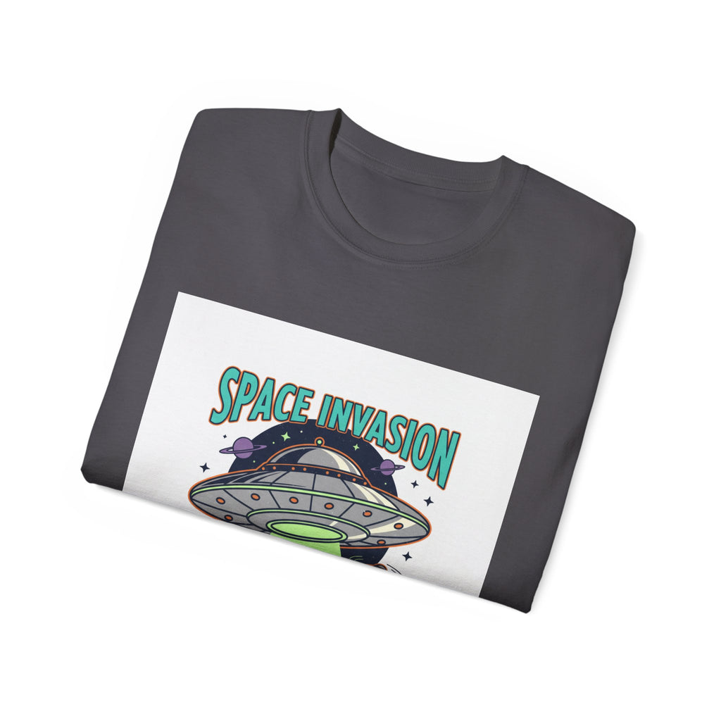 Space Invasion UFO T-Shirt — Alien Abduction Graphic Tee
