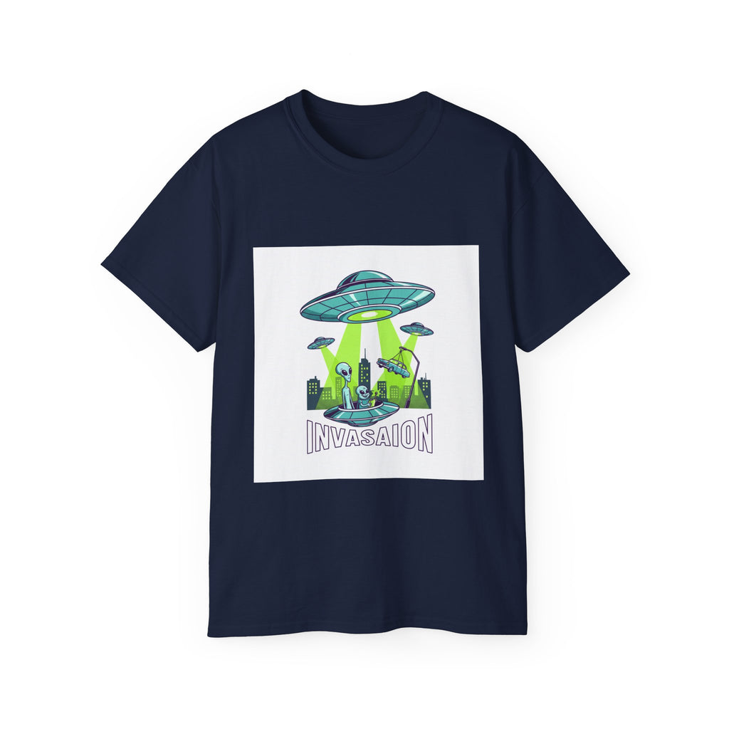Camiseta de invasión extraterrestre — Camiseta gráfica de abducción ovni