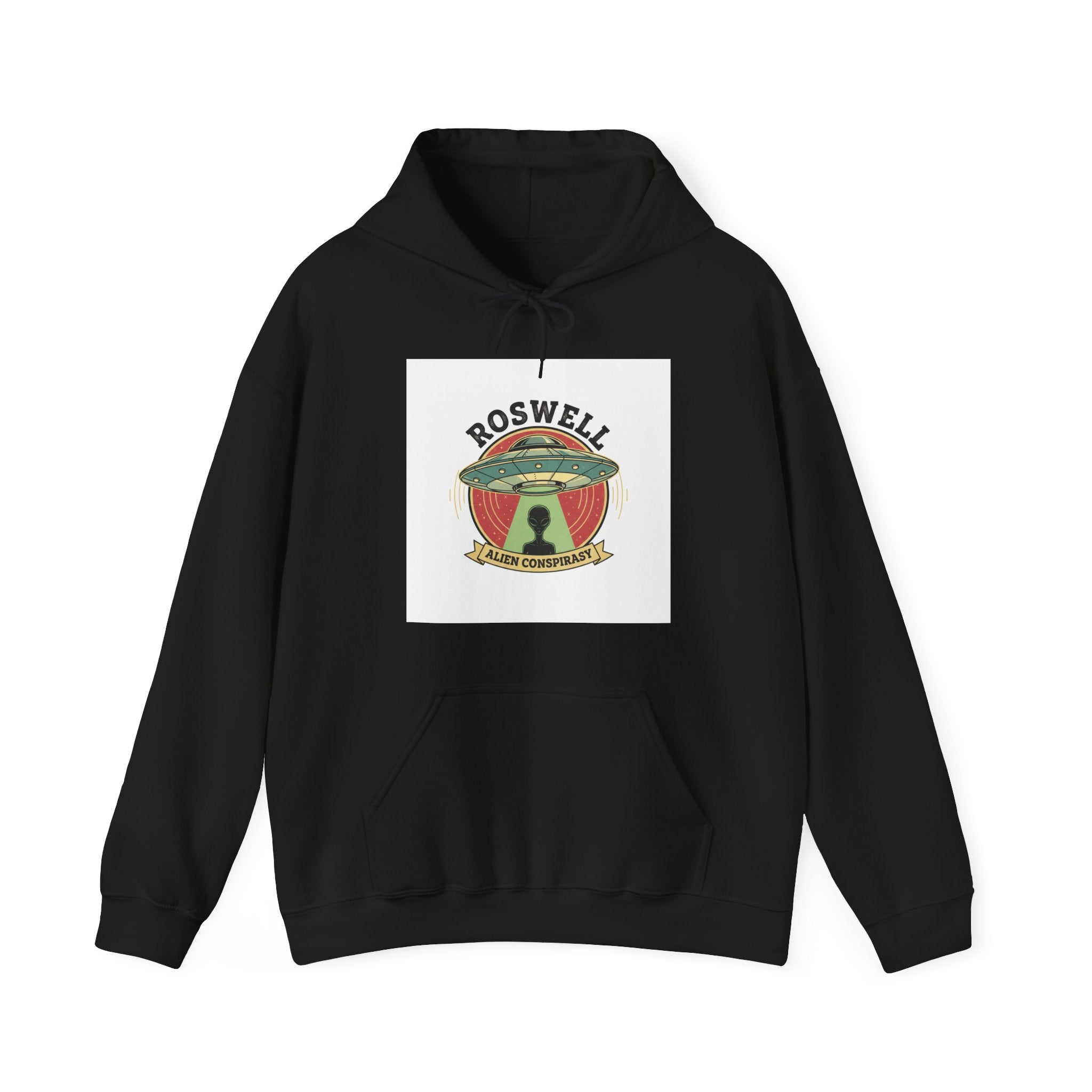 Roswell UFO Hoodie – Vintage Alien Abduction Graphic