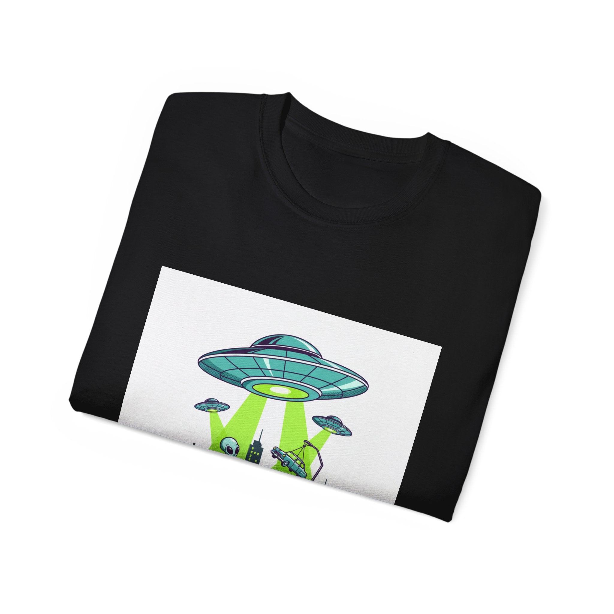 Camiseta de invasión extraterrestre — Camiseta gráfica de abducción ovni