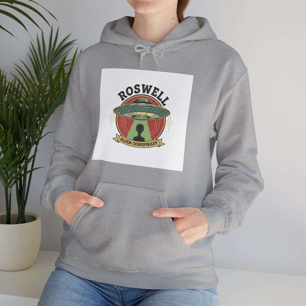 Roswell UFO Hoodie – Vintage Alien Abduction Graphic