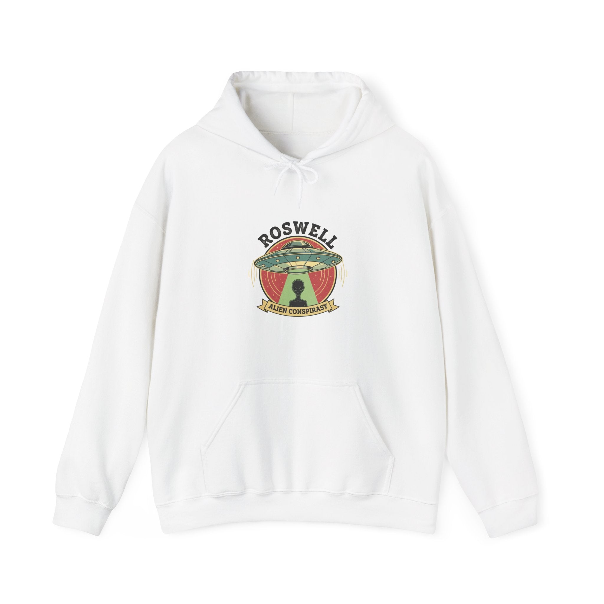 Roswell UFO Hoodie – Vintage Alien Abduction Graphic
