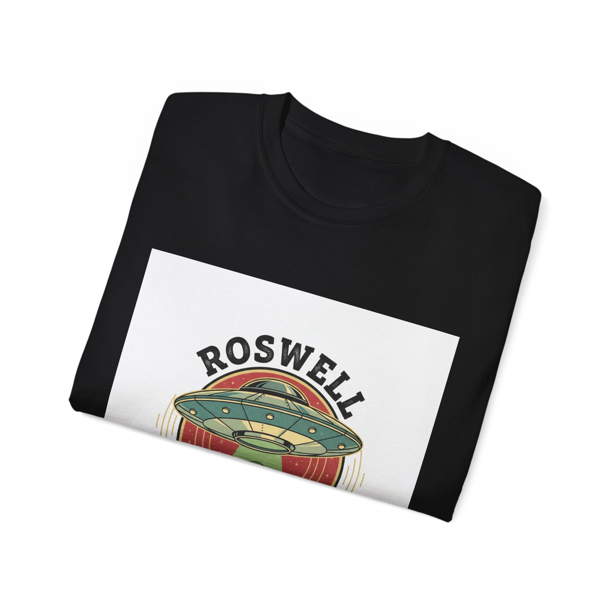 Roswell Alien Conspiracy Tee — Vintage UFO Graphic T-Shirt