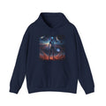 Sci‑Fi Alien Warrior Hoodie — Cosmic Space Landscape Graphic Sweatshirt