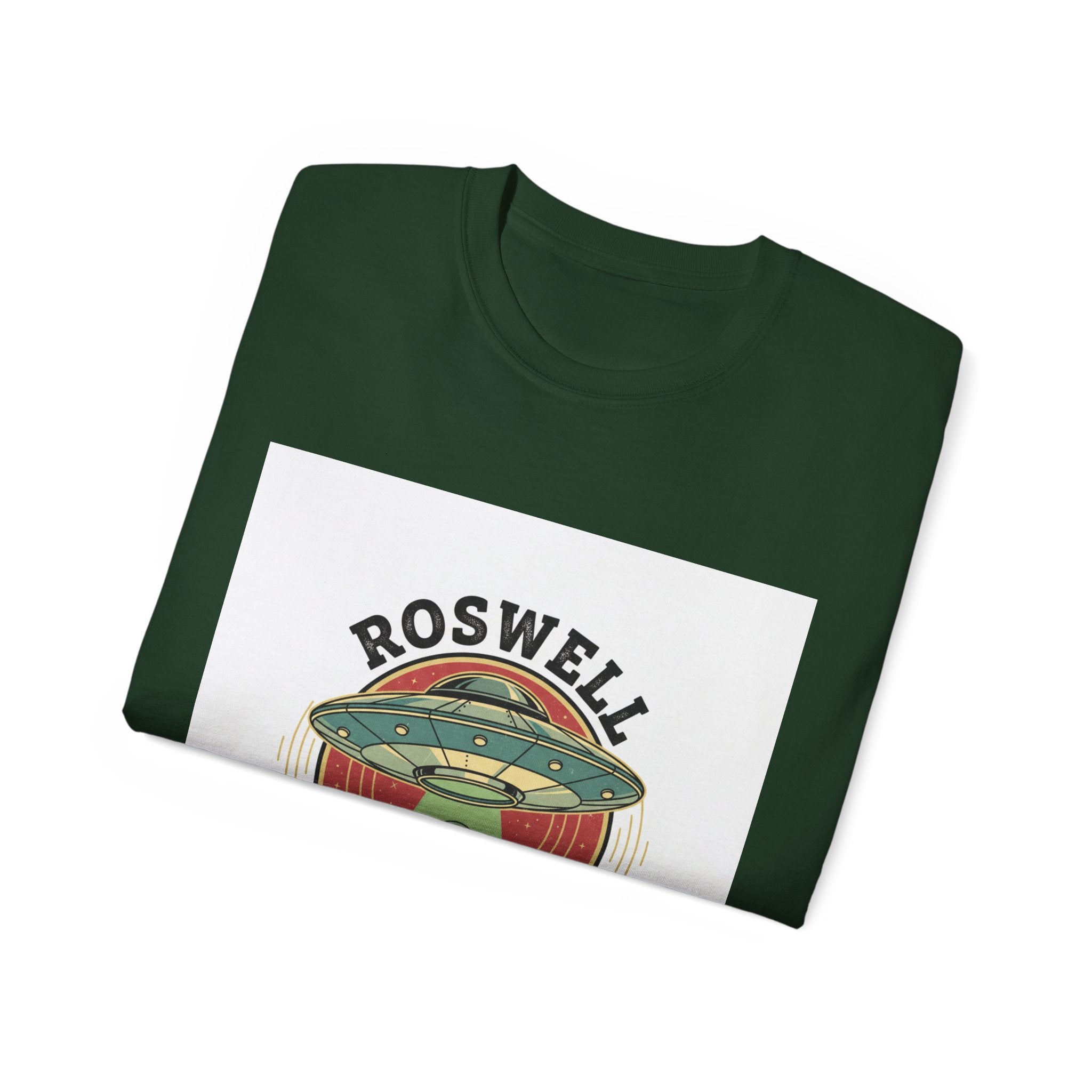 Roswell Alien Conspiracy Tee — Vintage UFO Graphic T-Shirt