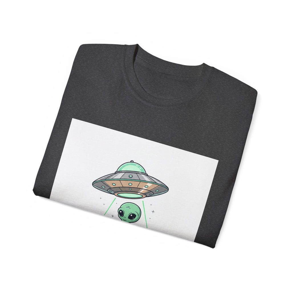 Alien UFO T-Shirt — "UFO Extraterrestrial" Cute Space Graphic Tee Adult Unisex